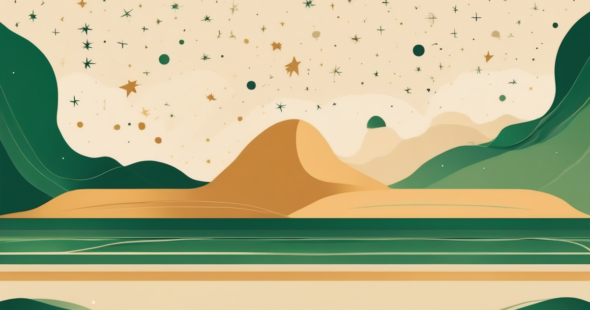 a row of stars above a card