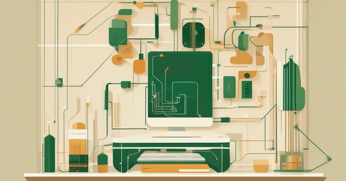 a computer chip with connected nodes