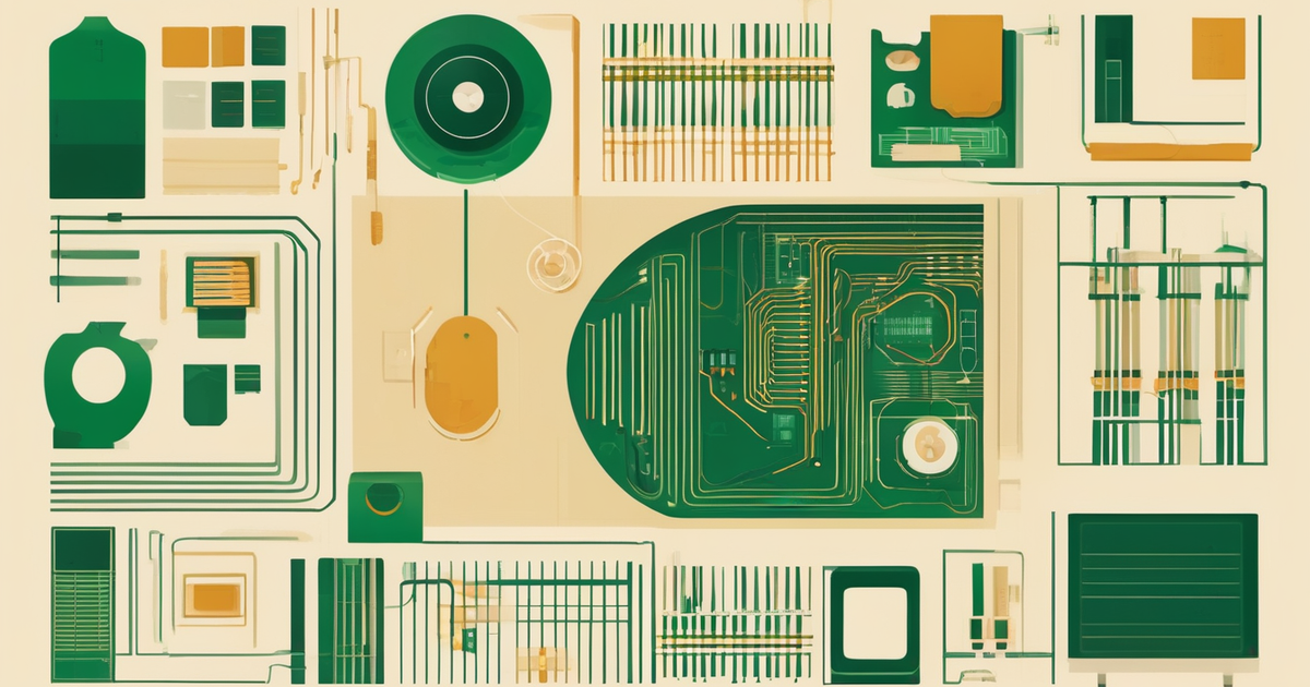 a computer chip with connected nodes