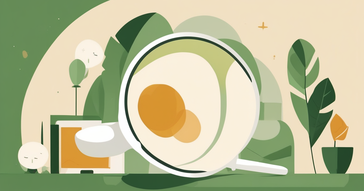 a chat bubble under a magnifying glass