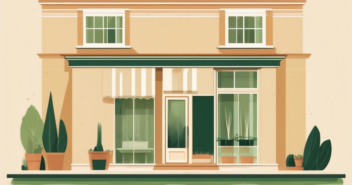a small online storefront window